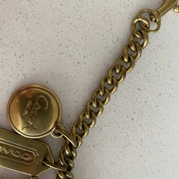 Coach Brass Carriage 1941 Bag charm chain FOB - Picture 4 of 8